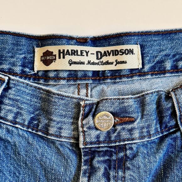 Genuine Harley-Davidson Mens Classic Boot Cut Relaxed Denim Jeans 99020N 36 x 30 - Picture 11 of 16